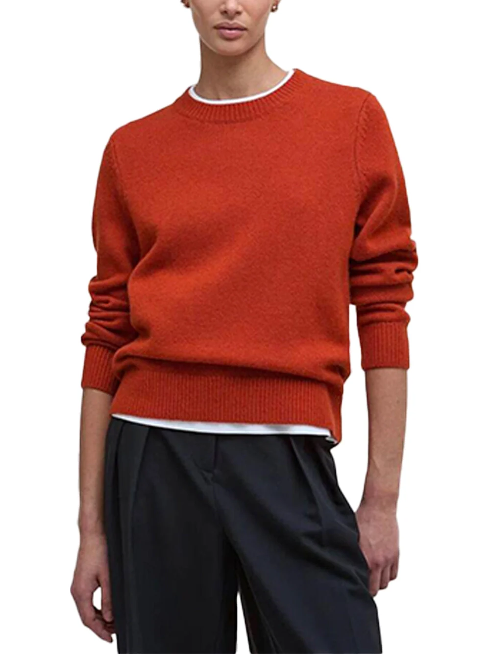 Barbour Woodhouse Jumper Crimson - Image 3