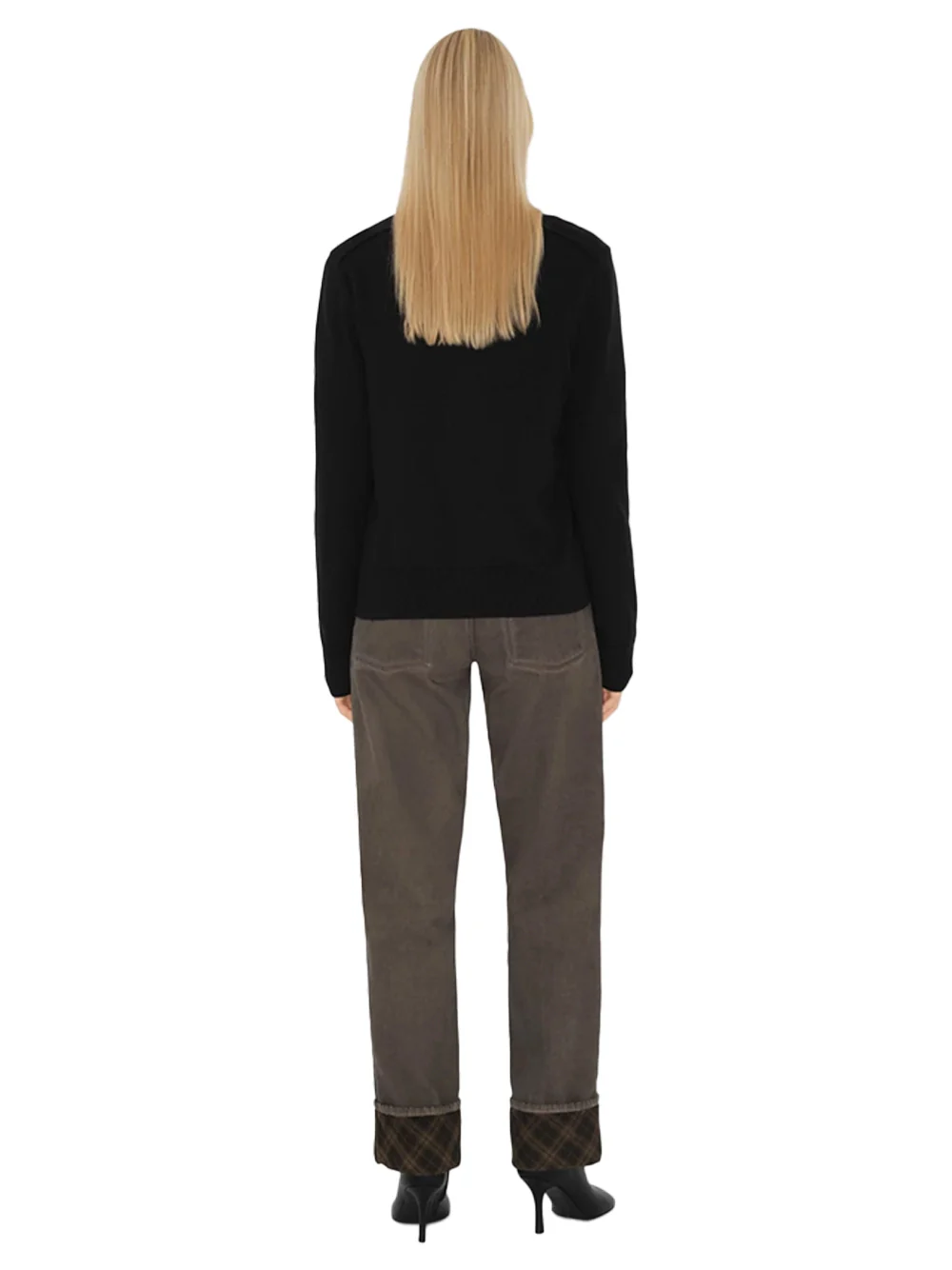 Burberry Women Wool Cardigan Black - Image 3